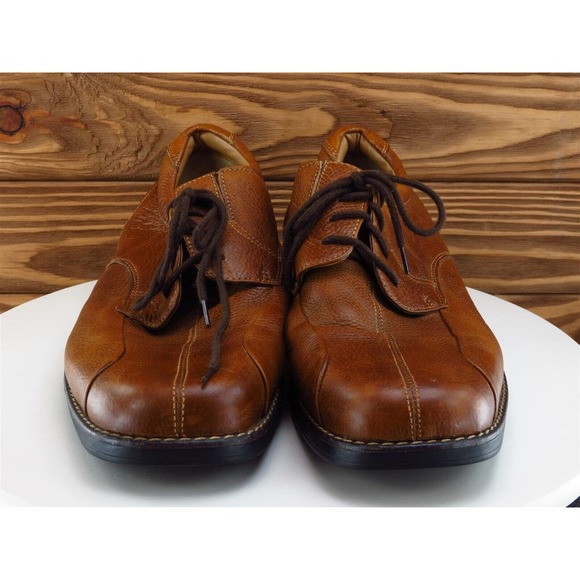 DOCKERS Sz 12 Derby Oxfords Brown Leather‎ Men Lace Up Medium (D, M) - Picture 3 of 11